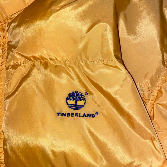 VINTAGE 80’S TIMBERLAND YELLOW PUFFER L / XL - Picture 4 of 9